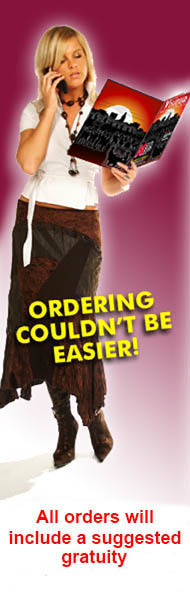 Ordering Couldn't Be Easier  -  Our Small Delivery Fee of $7.50 is Made Possible Through the Magic of TIPPING!
