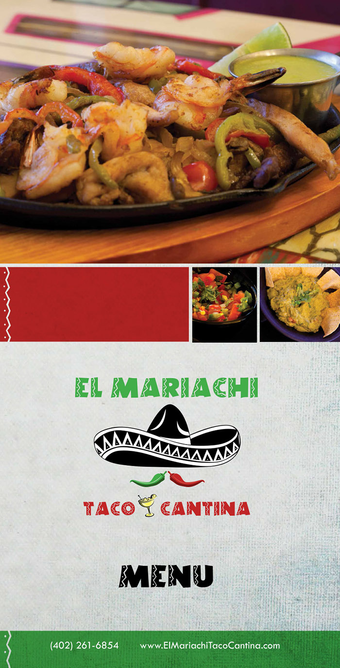 El Mariachi Taco Cantina Menu Page 1