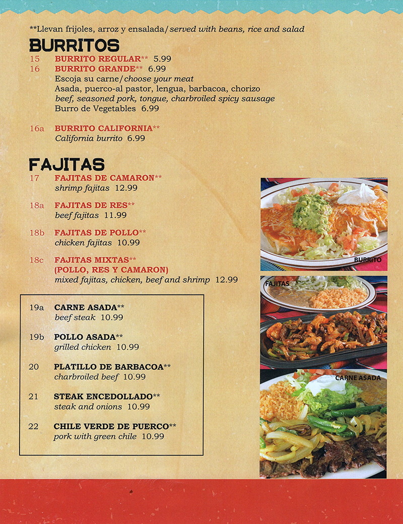 Neveria Mexican Restaurant Menu Lincoln NE 3