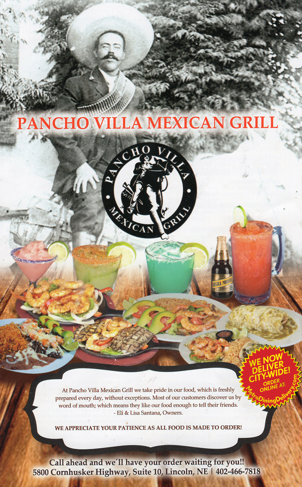 Pancho Villa Mexican Grill Menu - Page 1